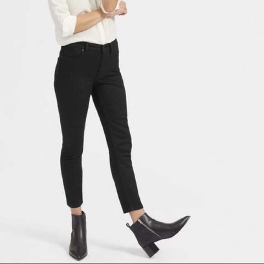 Everlane The Mid-Rise Skinny Ankle black Jeans 25